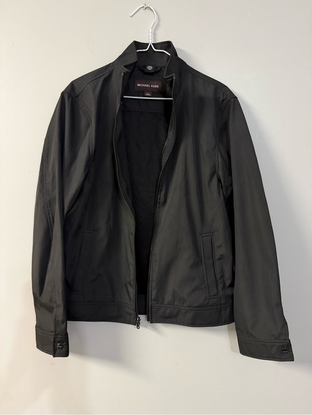 Michael Kors  Black Zip-Front Jacket